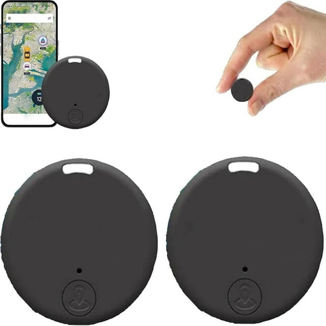 DEBGFS Easy Find Mini Traqueur GPS Easy Find Mini Traqueur Bluetooth Traqueur GPS Fort Suivi de Voiture Véhicule Anti-Perte Traqueur Intelligent GPS Localisateur de Clés Intelligent Suivi GPS Bluetooth, 2 Pcs