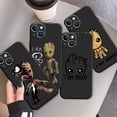 thumbnail image 2 of Marvel Groot-Funda de silicona para iPhone, Funda para iPhone SE 14 Plus 7 8 6S 11 XR XS X 12 Mini 13 Pro Max 14Pro 13pro 8 + 7 + 7plus Fivean unisex, 2 of 2