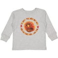 thumbnail image 3 of Inktastic Happy Thanksgiving with Cute Turkey Boys or Girls Long Sleeve Toddler T-Shirt, 3 of 5