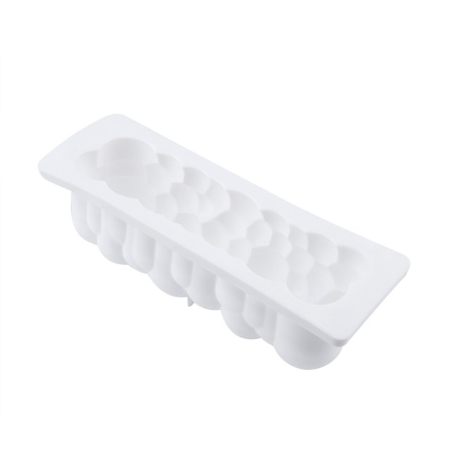 Moldes de pastel de silicona molde de pastel de forma oblonga de burbuja 3d para decoración para hornear