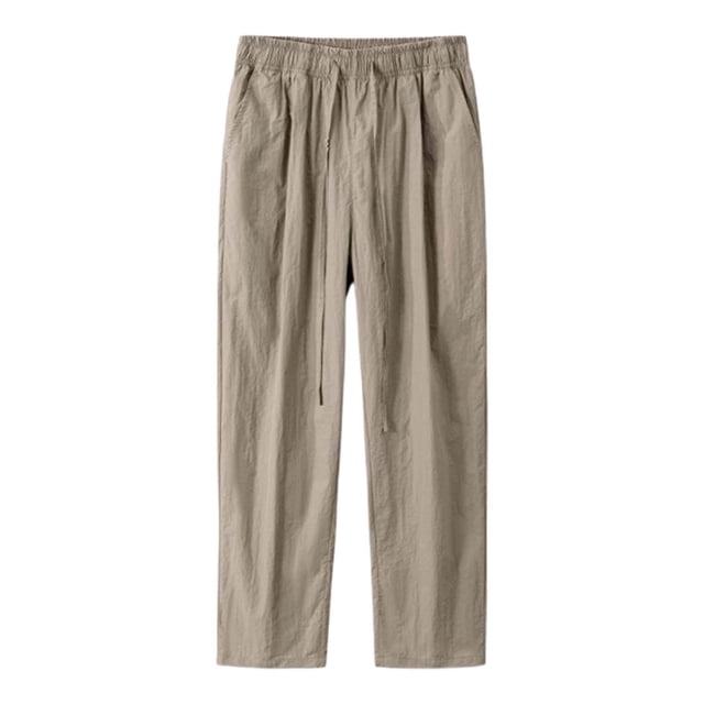 Pantalon Cargo Droit Ample pour Hommes avec Cordon de Serrage pour Printemps et Automne Décontracté Confortable Durable Style de Rue Mode