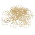 thumbnail image 1 of 50 Uds Clips de papel portátiles oro pequeño único lindo forma de Sakura Clip de papel marcapáginas decoración de clasificación de archivos de oficina, 1 of 5