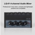 thumbnail image 3 of Mixer Ultra Low Noise 4 Channel Mixer 4 Input 1 Output DC 5V EU PLUG, 3 of 5