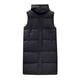 thumbnail image 3 of Gibobby Chaleco columbia mujer largo, Chalecos reversibles de forro polar para mujer, chaquetas sin mangas, chamarra con capucha para mujer, de otoño con bolsillos(Negro,XG), 3 of 5