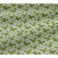 thumbnail image 4 of oneOone Cotton Jersey Light Green Fabric Insect & Floral Feather Craft Projects Decor Fabric Printed By The Yard 58 Inch Wide, 4 of 4