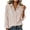 Beige, variant on Button Down Shirts for Women Hearts Print Collared V-Neck Long Sleeve Tops Dressy Casual Blouses