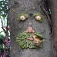 thumbnail image 3 of Tree Face Bird Feeder Glowing Old Man Tree Hugger Tree Face Yard Art Garden Decoration, 3 of 9