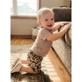 thumbnail image 3 of BemeyourBBs Toddler Baby Boy Duck Hunting Clothes Summer Outfit Camouflage Mallard Quarter Zip Short Sleeve Shirt Pockets Shorts 2 Piece Set, 3 of 9