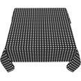 thumbnail image 5 of Square Tablecloth 52 x 52 Inch, Black White Plaid Kitchen Square Table Cloth Spillproof Soil Resistant Tablecloth Farmhouse Table Cover for Dining, Party, Buffet, Wedding, 5 of 8