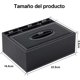 thumbnail image 2 of Funda para Caja de Pañuelos, Elegante de Caja de Pañuelos de Rectangular, con 3 Compartimentos, Cuero Multifuncional, Organizador para Control Remoto y Papelería, Ideal para Hogar y Oficina (Negro), 2 of 4