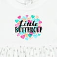 thumbnail image 4 of Inktastic Little Buttercup Hearts Girls Baby Dress, 4 of 5