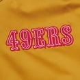 thumbnail image 4 of Men's Mitchell & Ness Gold San Francisco 49ers Heavyweight Full-Zip Satin Jacket, 4 of 6