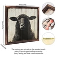 thumbnail image 2 of Black Sheep Farmhouse Art Wooden Sign Wall Plaque - Vintage Art Decoration, Wall Decoration - Ideal Gift For Home Decoration, Living Room, Bathroom, Bedroom, Garden, Dining, Bar, Cafe, Festival Par, 2 of 7