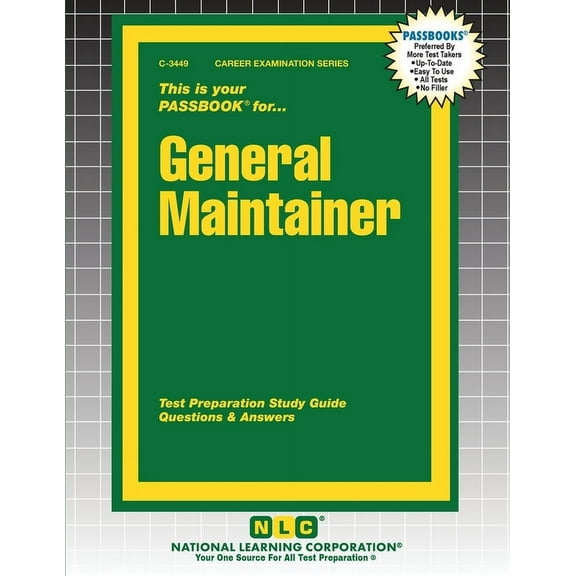 Career Examination General Maintainer, Book 3449, (Paperback)