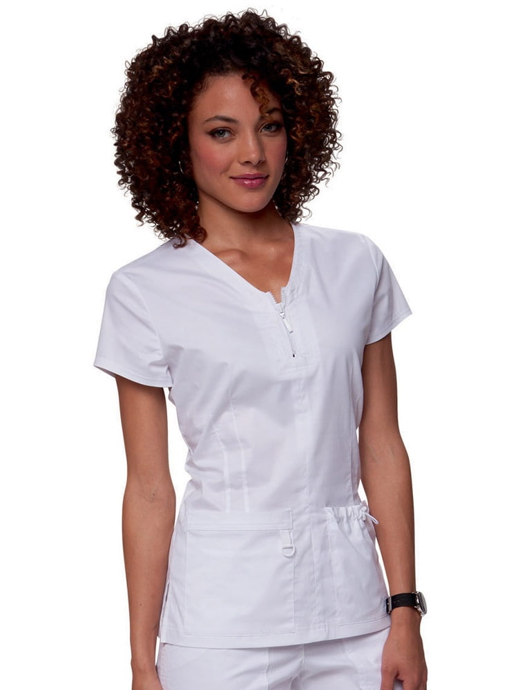 koi Designing Happiness koi Stretch Women's Mackenzie Zip VNeck