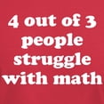 thumbnail image 3 of CafePress - 4 Out Of 3 People Struggle With Math T Shirt - Men's Classic Graphic Cotton T-Shirt, 3 of 4