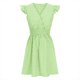 thumbnail image 4 of Vestido de Verano para las Mujeres Casual Rayas Manga Corta Cuello en V, Vestido de Poliéster de Moda para la Playa Y Diario, 4 of 7