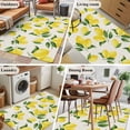 thumbnail image 5 of 3'x5' Area Rugs, Yellow Lemons Indoor Outdoor Area Rug for Living Room Bedroom, Summer Citrus Fruits Leaves Country Vintage Washable Bathroom Rugs Kitchen Floor Carpet Mats Home Decor Aesthetic, 5 of 8