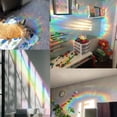 thumbnail image 3 of 14Pcs Moon Window Decals Rainbow Sliding Door Clings Plastic Waterproof Reusable Static Prismatic Non Adhesive Suncatcher Stickers for Save Birds from Collisions Home Door Decorations, 3 of 7