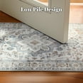thumbnail image 5 of Sonive 6'x9' Large Area Rug Carpet for Dining Room, Machine Washable Water Resistant Non Slip Low Pile, Soft Cozy Rug for Bedroom, Vintage Carpet for Home Office, (Brown Gray Vintage, 72"x108"), 5 of 6