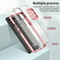 thumbnail image 3 of SaniMore for Samsung Galaxy A53 5G Case Slim Transparent [Not Yellowing Technology], Rugged PC & TPU Bumpers Built-in Detachable Lens Protector Shockproof Protective Cover, Pink, 3 of 7