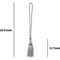 thumbnail image 2 of BEL AVENIR 4 Pack Tassel Curtain Tieback Crystal Hanging Ball Rope Silver, 2 of 5
