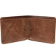 thumbnail image 3 of Cartera para hombre con bloqueo RFID, estilo vintage, de cuero genuino, delgada, con pinzas para billetes, monedero corto plegable., 3 of 6