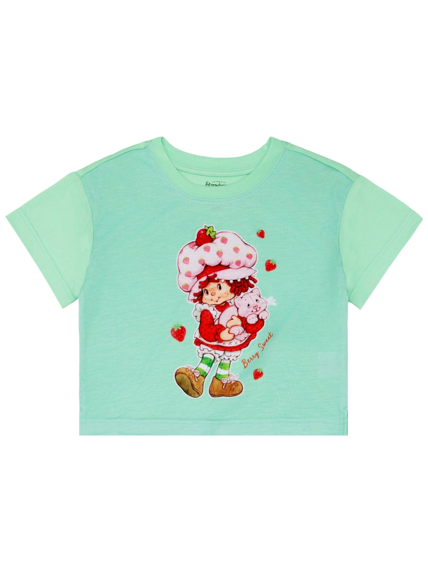 Strawberry Shortcake Girls Short Sleeve Top and Pant Pajama Set, 2-Piece, Sizes 4-12
