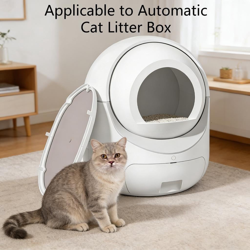 Osdhezcn Durable Silicones Mat for Automatic Cleaning Cats Litter Box Resistant to Scratch Bites Waterproof Bottom Pad Replacement