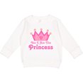 thumbnail image 2 of Inktastic Yes I Am the Princess Crown Toddler Sweatshirt, 2 of 4