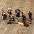thumbnail image 4 of 11pcs Christmas Manger Decorations Set Jesus Nativity Holy Family Scene Resin, 4 of 9