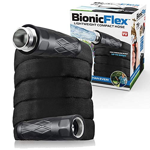 Bionic Flex Tuyau de Jardin 75?, Ultra Durable et Léger, Résistant aux Intempéries, 500 PSI, Raccords Métalliques EZ Connect, Résistant aux Déchirures, Sans Pli, Tuyau de Jardin Extérieur