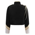 thumbnail image 5 of Aislor Boys Marching Band Jacket Drum Major Team Uniform Outwear Long Sleeve Coat Banquet Carnival Black 12, 5 of 7