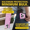 thumbnail image 4 of OtterBox iPhone 15 Pro Max Commuter Series Case - MagSafe Edition - Thin & Tough, Pocket-Friendly, with Port Protection - Wildflower Pink, 4 of 9