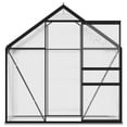 thumbnail image 3 of vidaXL Greenhouse Anthracite and see-through Aluminum and polycarbonate, 3 of 4