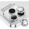 thumbnail image 1 of PINHEN  for iPhone 13 Pro - iPhone 13 Pro Max Camera Lens Protector, 9H Tempered Glass Camera Cover Screen Protector Metal Individual Ring for iPhone 13Pro 6.1 inch iPhone 13 ProMax 6.7 inch, 1 of 7