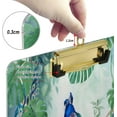 thumbnail image 4 of FMSHPON Tropical Peacock Monstera Leaves Watercolor Clipboard Hardboard Wood Nursing Clip Board and Pull for Standard A4 Letter 13x9 inches, 4 of 8