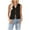 Black, variant on Mevxay Women’s Tie Front Vest Top Summer V Neck Sleeveless Tank Crochet Tops Spring Fall Casual Trendy Cardigan Red XL