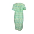 thumbnail image 5 of Elegant Emily Women's Snap-Front Duster Robe With Pockets - Mint Pineapple - Medium, 5 of 6