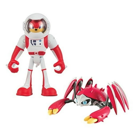 tomy sonic boom 2 figure pack spacesuit knuckles & crabmeat action figure