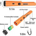 thumbnail image 2 of Handheld Metal Detector, Ip66 Waterproof Pinpointer Metal Detector 360 Detection For Children Adults High Sensitivity With Built-in Led Indicator For, 2 of 5