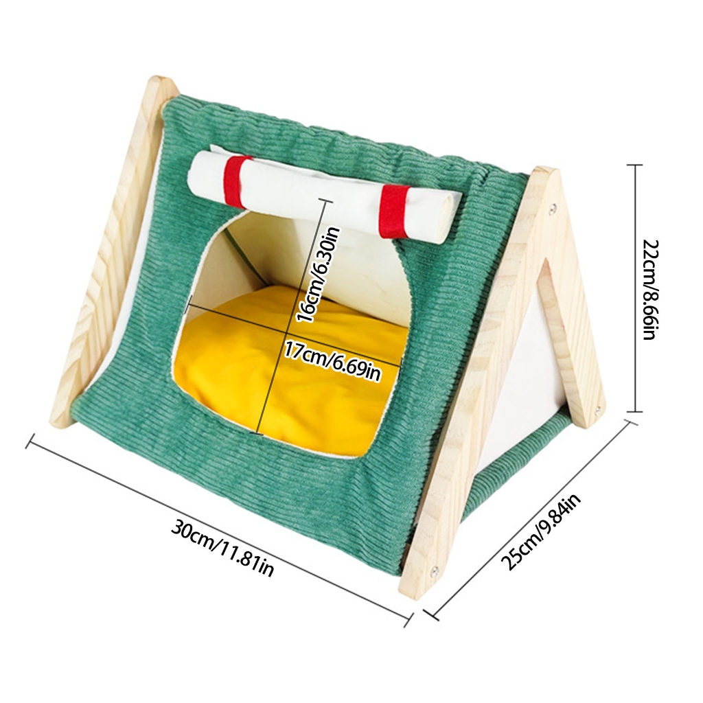 Zeiwohndc Soft Hamster Toy Bed Cage Toy Winter Bed Habitat for Other Small Animals