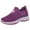 Purple, variant on IUJSOY Women's Hands Free Walking Shoes Slip on Sneakers with Arch Support Orthopedic Mesh Loafers