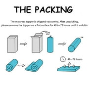 Mattress Topper, Full Size Gel Memory Foam Bed Topper,2 inch, for Pressure Relief for Back Pain
