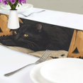 thumbnail image 4 of Yayeee Table Runner 70 inches Long Home Kitchen Dinning Party Decoration, Retro Halloween Cat, 4 of 7