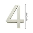thumbnail image 3 of Modern Acrylic Number Plates, Silvery Wall Decor Signs, Stylish House Address Tags for Home Entrance Use, 3 of 3