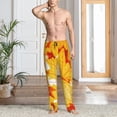 thumbnail image 2 of Balery Autumn Maple Leaves Pantalones de pijama para hombre, pijama ultraligero, pantalón de descanso-XX-Large, 2 of 6