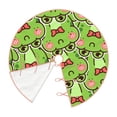 thumbnail image 3 of Bingfone Christmas Tree Skirt Mat Christmas Decoration Interior 36"-Cute Green Frog, 3 of 8