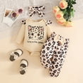 thumbnail image 2 of CAICJ98 Baby Girl Clothes Newborn Infant Girls Fall Winter Outfit Long Sleeve Ruffle Romper Pants Headband Sets,Size 3-6 Months, 2 of 8