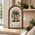 thumbnail image 3 of IPEWLEX Christmas Wooden Wall Art Sign with Bells & Holly – Rustic Holiday Decor for Wall & Door, 3 of 7
